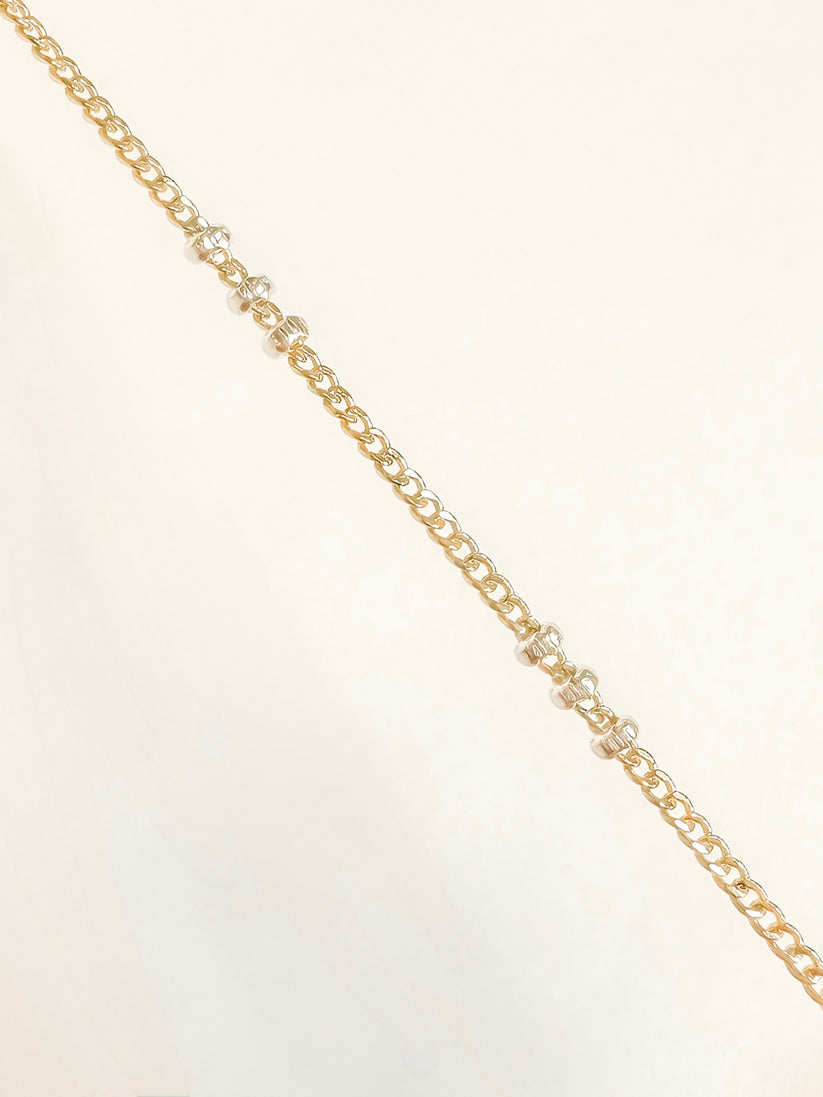 Two Toned Beaded Satellite  Chain