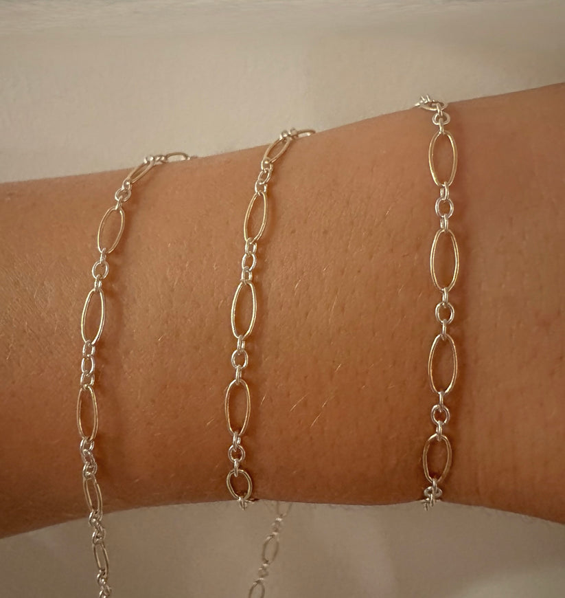 Two Toned Marquise Chain