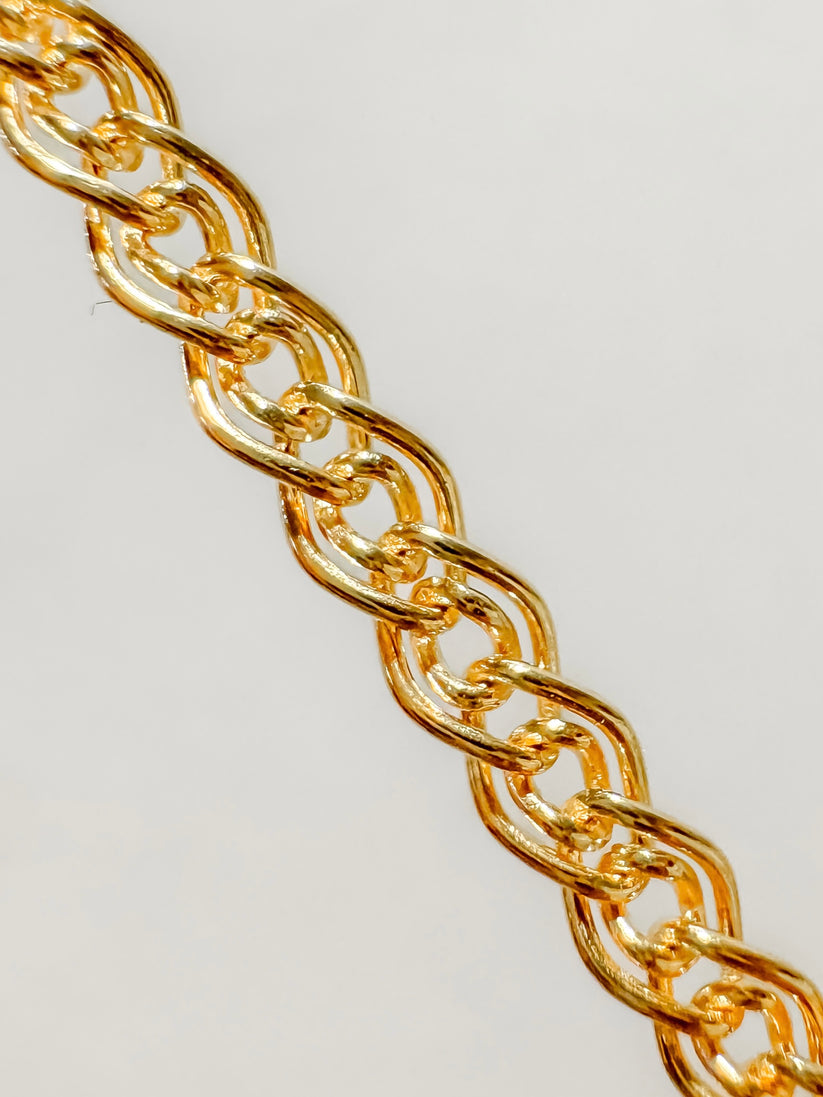 Gold Double Circle Rope Chain