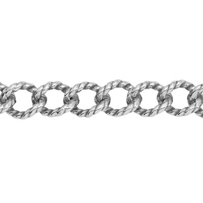 Sterling Silver 3.6mm Twisted Curb Chain