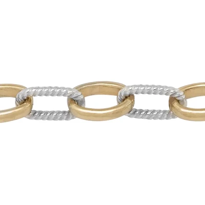 5mm Alternating Twisted Cable Chain