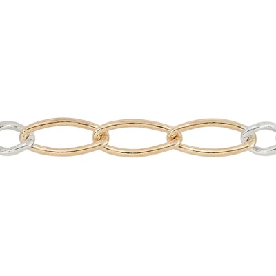 2.6mm Alternating Triple Figaro Chain