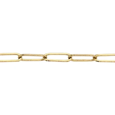 14K Gold 2mm Drawn Flat Clip Chain