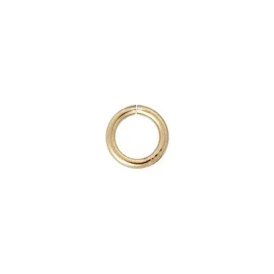 14 Karat Gold 3.5mm 22 Gauge Open Jump Rings Set of 5