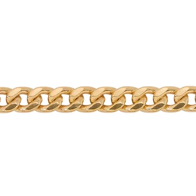 Gold-filled 2.4mm Flat Heavy Curb Chain Footage. Miami Cuban Chain